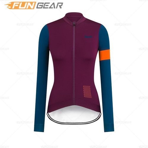Lady À Manches Longues Cyclisme Maillot Femmes Vélo Route Vélo Uniforme Printemps Automne Vtt Vêtements Respirant Équipe Cycle Sweat 2021