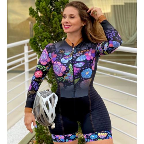 Combinaison De Cyclisme À Manches Longues Pour Femme, Haut De Gamme De Qualité, Triathlon, Réplique