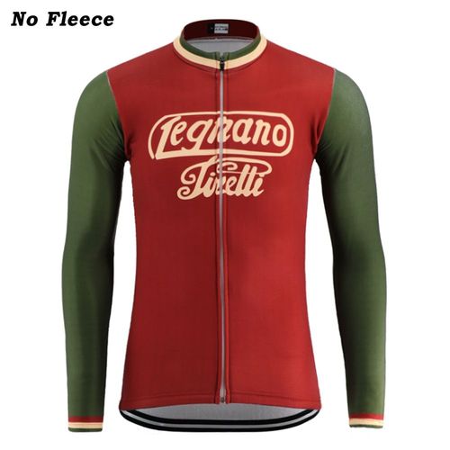 2021 Nouveau Classique Rétro Cyclisme Jersey Pro Équipe Hommes À Manches Longues Route Vélo Vêtements Vêtements Été Polaire Vélo Vêtements