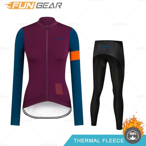 Shirt À Manches Longues Pour Femme, Veste De Cyclisme, Thermique, Polaire, Hauts D'entraînement, Ropa Ciclismo, Hiver