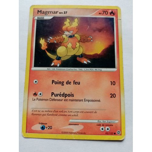 Carte Pokemon Diamant Et Perle - Merveilles Secrètes : Magmar 93/132