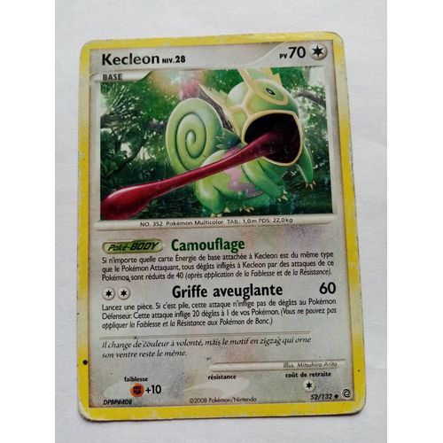 Carte Pokemon Diamant Et Perle - Merveilles Secrètes : Kecleon 52/132