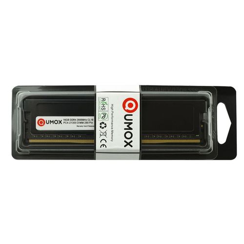 QUMOX 16Go DDR4 2666 2666MHz PC4-21300 PC-21300 (288 PIN) DIMM mémoire RAM ordinateur de bureau CL19 1.2V