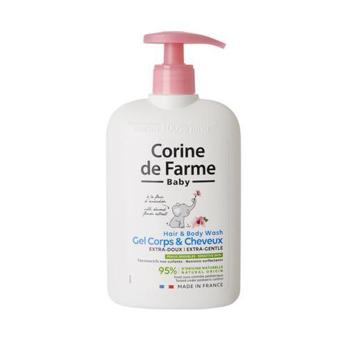 Gel Lavant Extra-Doux Corps Et Cheveux À L'extrait De Fleur D'amandier Hydratant 500 Ml