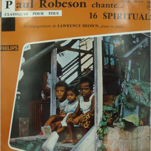 Paul Robeson Chante 16 Spirituals Lawrence Brown Lp 25cm Philips