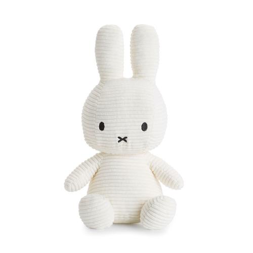 Peluche Miffy Lapin Velours Cotelé Blanc 33 Cm - Nijntje Miffy