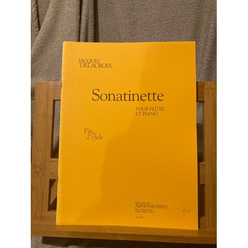 Jacques Delacroix Sonatinette Pour Flûte Et Piano Partition Éditions Leduc
