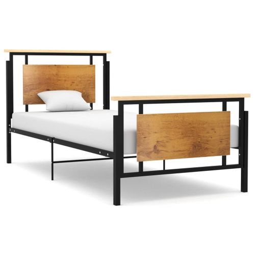 Vidaxl Cadre De Lit Sans Matelas Métal 100x200 Cm
