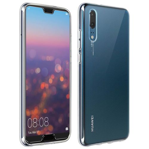 Coque Arrière + Film Verre Trempé 9h Transparent Huawei P20 - Transparent