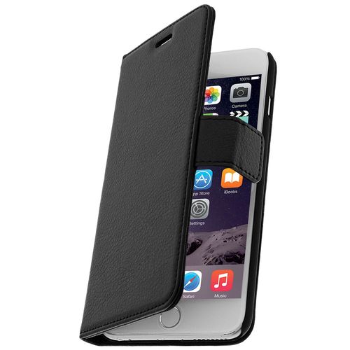Housse Etui Folio Portefeuille Pour Apple Iphone 6 Plus - Noir
