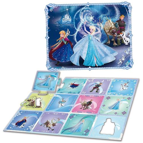 Puzzle 12 Pièces Frozen Tapis D'activites - La Reine Des Neiges