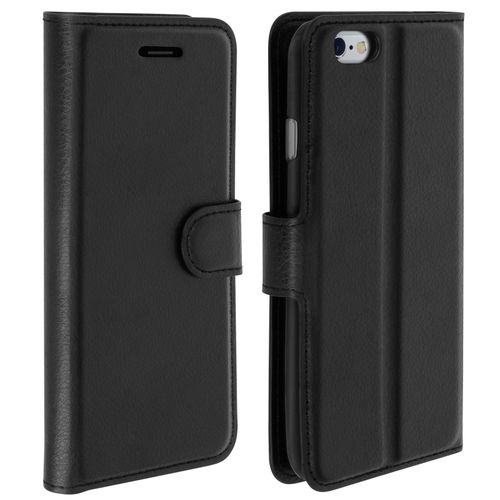 Housse Iphone 6 / 6s Portefeuille Espaces De Rangement Fonction Support Noir