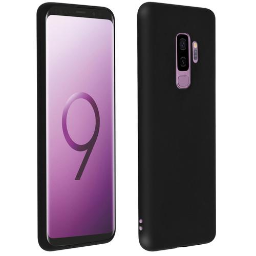 Coque Samsung Galaxy S9+ Protection Silicone Gel Souple Anti-Rayure Noir Mate