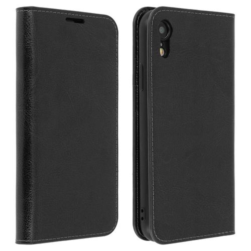 Étui Apple Iphone Xr Housse Cuir Portefeuille Fonction Support - Noir
