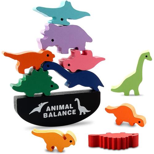 Dinosaure Jouet D'équilibre En Bois - Jeux Montessori & Cadeau Pour Enfants