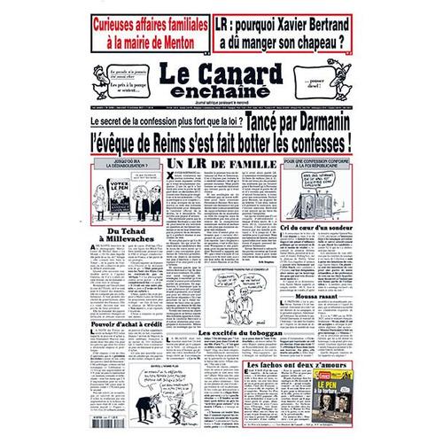 Le Canard Enchainé N° 5266 "Tancé Par Darmanin, L'évêque De Reims S'est Fait Botter Les Confesses !"