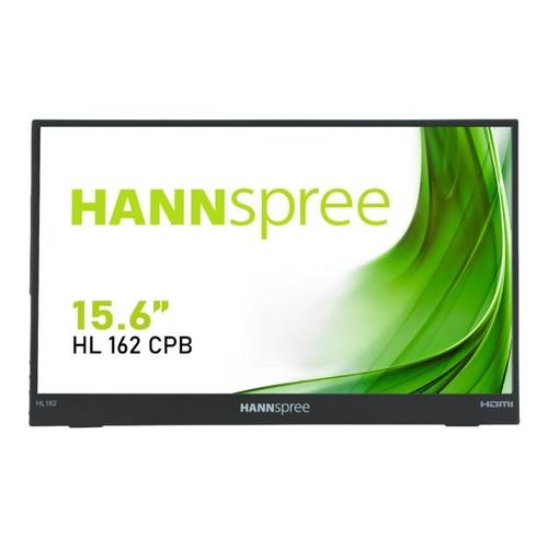 Hannspree HL162CPB - Écran LED - 15.6" - portable - 1920 x 1080 Full HD (1080p) @ 60 Hz - ADS-IPS - 250 cd/m² - 800:1 - 15 ms - Mini HDMI, USB-C - haut-parleurs