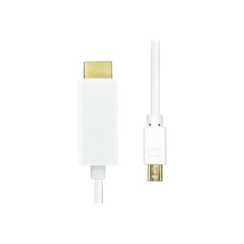 ProXtend - Câble adaptateur - Mini DisplayPort mâle pour HDMI mâle - 3 m - triple blindage - blanc - support 4K30Hz (3840 x 2160)