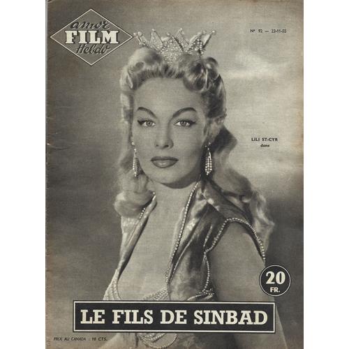 Amor Film Hebdo - N° 92 - Le Fils De Sinbad - De Howard Hughes - 23/11/1955 -