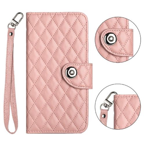 Étui Pour Samsung Galaxy M32 5g Titulaire De La Carte Bande De Poignet Portefeuille Couverture Protection Élégante Antichoc - Couleur Orange