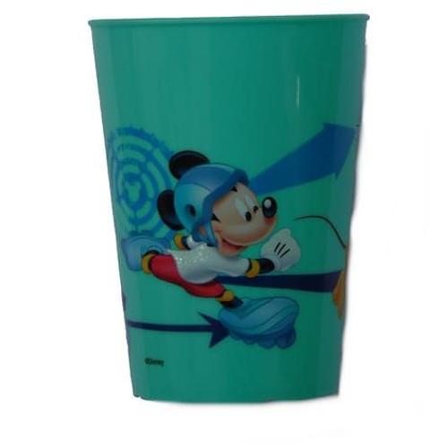 Gobelet Mickey Mouse Disney Verre Plastique Enfant Bleu Clair