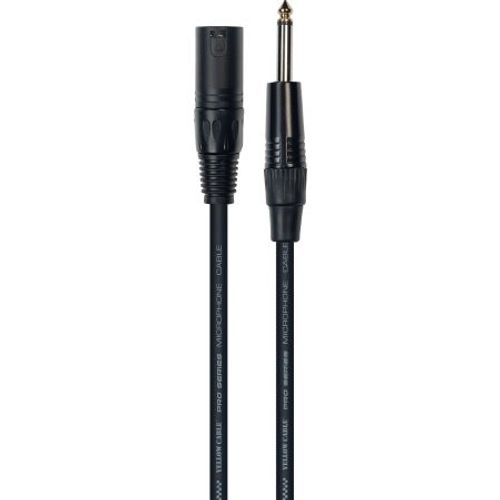 Câble XLR mâle Jack mâle 3m - Yellow câble M03JX