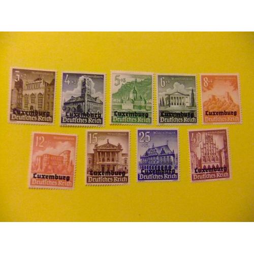 Luxemburgo 1941 Luxembourg - Occupation Allemande Yv 33 / 41 *