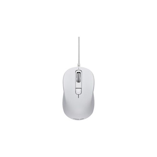 ASUS MU101C Blue Ray Silent - Souris - droitiers et gauchers - optique - 3 boutons - filaire - USB - blanc