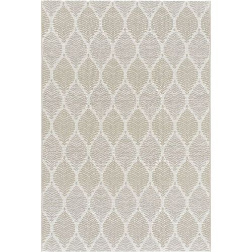 Tapis Essenza - Nature Urbaine - Feuilles Beige Ton Sur Ton Decoweb.Com - 60 X 110 Cm