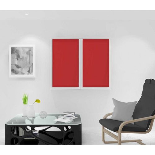 Paire De Brise Bise 45x90 Cm Dolly Rouge