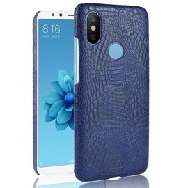 Étui Pour Classique Élégant Xiaomi Mi A2 /Mi 6x Anti Éraflure Housse De Protection Compatibilité Mode Classique D'alligator - Bleu