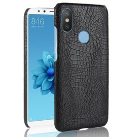 Étui Pour Classique Élégant Xiaomi Mi A2 /Mi 6x Anti Éraflure Housse De Protection Compatibilité Mode Classique D'alligator - Noir