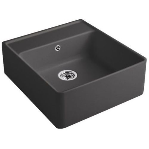 Evier timbre office Villeroy et Boch Tradition Graphite CeramicPlus avec vidage manuel