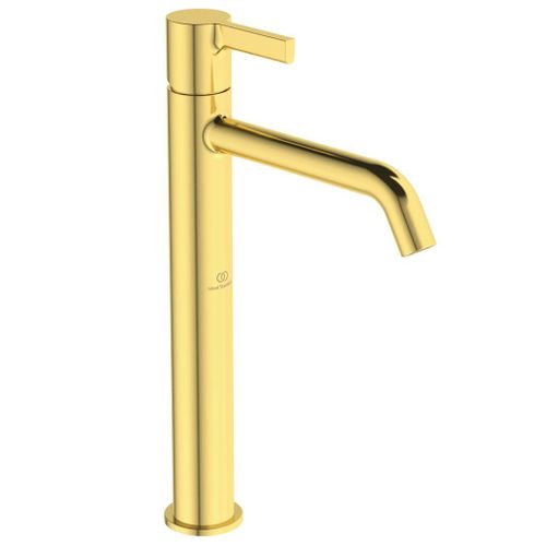 Mitigeur lavabo réhaussé sans tirette sans vidage Ideal Standard Joy, or