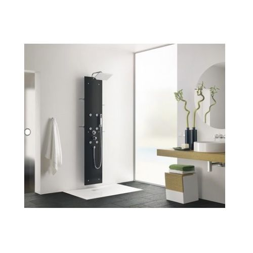 Colonne douche hydromassante Kinedo Aquaglass Noire