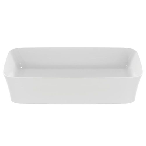 Vasque rectangle 55x38 cm Ideal Standard Ipalyss avec bonde soie blanche