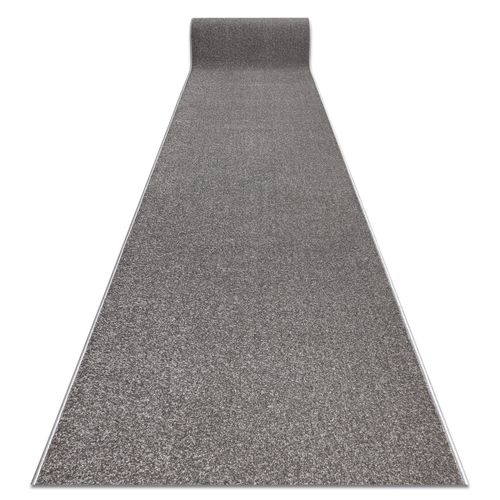80x100 Cm Tapis De Couloir Karmel Plaine, Une Couleur Gris 80 Cm