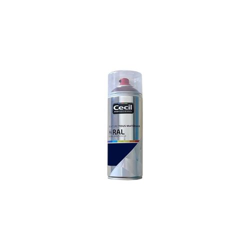 Peinture Aérosol Tous matériaux Cécil Professionnel PA RAL - Bleu saphir satin (RAL 5003)