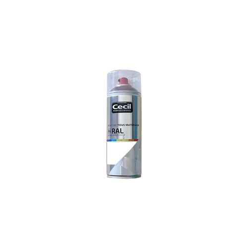 Peinture Aérosol Tous matériaux Cécil Professionnel PA RAL - Blanc mat (RAL 9016)