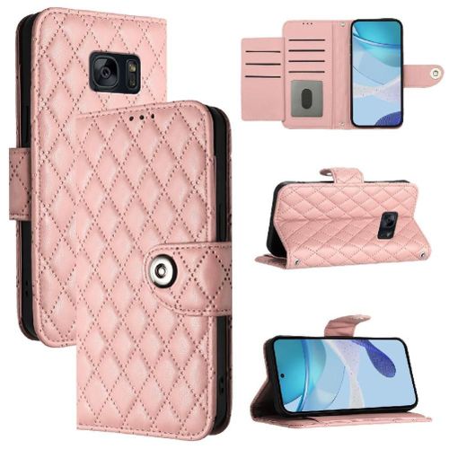 Étui Pour Samsung Galaxy S7 Protection Élégante Antichoc Bande De Poignet Titulaire De La Carte Portefeuille Couverture - Couleur Orange