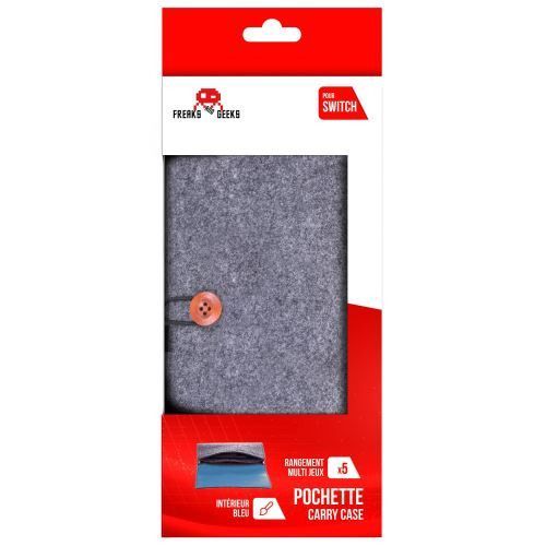 Pochette Pour Nintendo Switch Freaks And Geeks Gris Fonc? Et Bleu