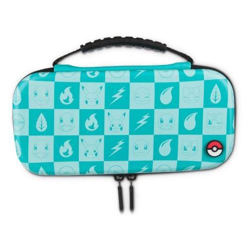 Etui De Protection Turquoise Powera Pour Nintendo Switch Lite Damier Pokémon