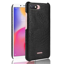 Xiaomi Redmi 6a Étui Pour Classique Élégant Compatibilité Mode Classique D'alligator Anti Éraflure Housse De Protection - Noir