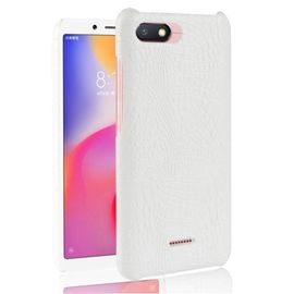 Xiaomi Redmi 6a Étui Pour Classique Élégant Compatibilité Mode Classique D'alligator Anti Éraflure Housse De Protection - Blanc