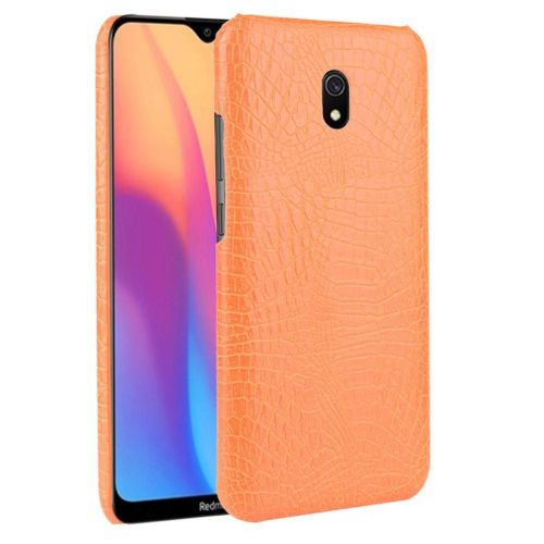 Xiaomi Redmi 8a Étui Pour Classique Élégant Anti Éraflure Compatibilité Housse De Protection Mode Classique D'alligator - Couleur Orange
