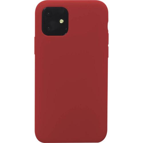 Coque Iphone 11 Silicone Softtouch Rouge Bigben