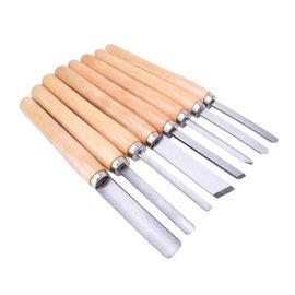 Lot de 8 outils de tournage gouge travail du bois