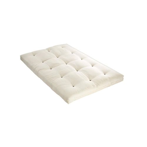 Futon 140 X 190 Cm - 100% Coton - Shiva De Dreamea - Ecru