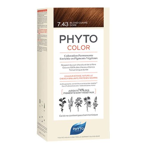 Phyto Phytocolor 7.43 Blond Cuivré Doré 