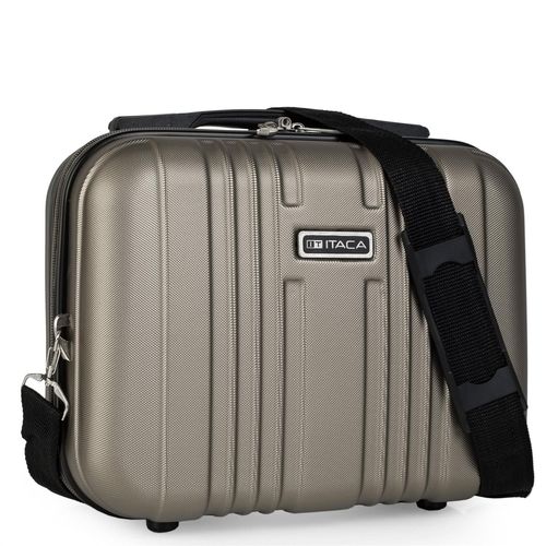 Grand Sac De Voyage En ABS Rigide, Trousse De Toilette. Ruban Pour Chariot À Fermeture À Glissière, Poignée Rétractable Et Sac À Bandoulière. Plusieurs Compartiments. T71535